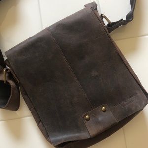 Leather side book bag - men’s or women’s